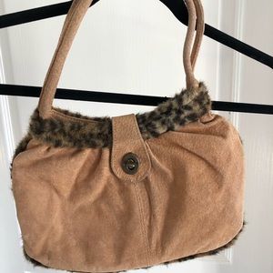 Tan/ Leopard trim purse 👜